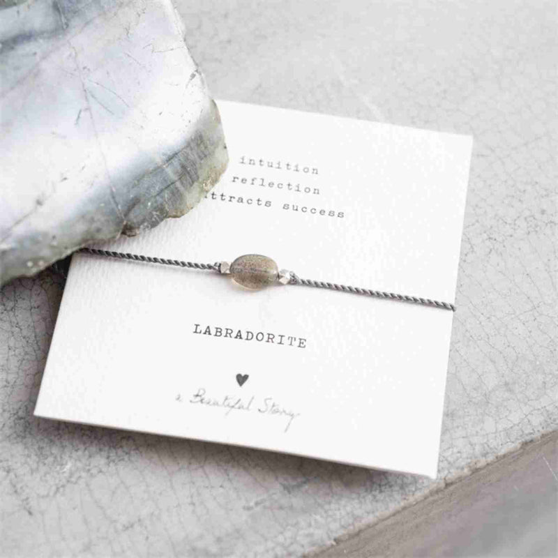 A Beautiful Story | Edelsteen armband cadeau | Labradorite | INDISHA