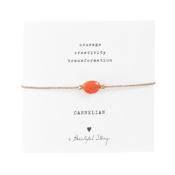 A Beautiful Story | Edelsteen armband cadeau | Carnelian | INDISHA