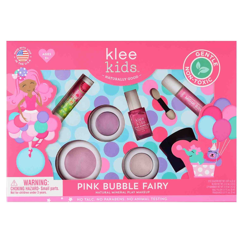 Klee 100% natuurlijke kinder speel make up | Pink Bubble Fairy Set | INDISHA
