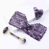 Set Amethyst Roller Gua sha en gezichtsmasker | INDISHA