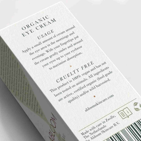 Abloom Organic Skincare | Oogcreme Gebruik | INDISHA