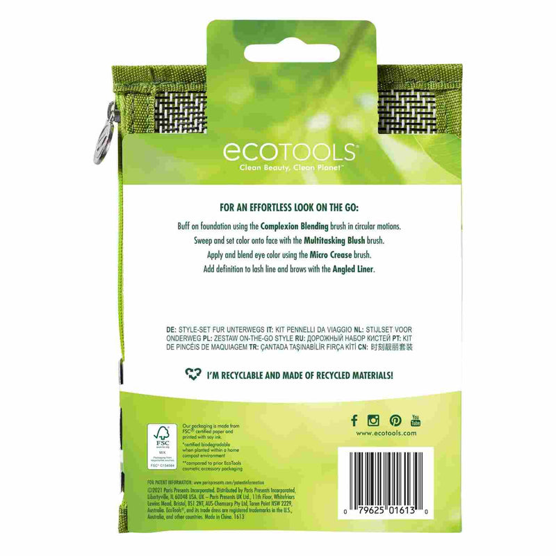 EcoTools Make Up Penselen | On The Go Set | INDISHA