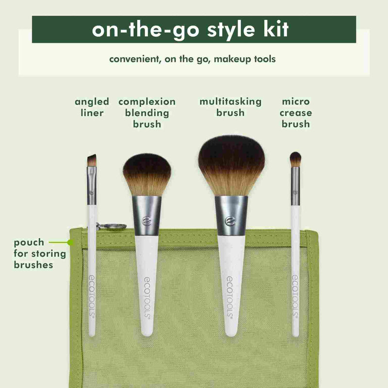 EcoTools Make Up Penselen | On The Go Set | INDISHA