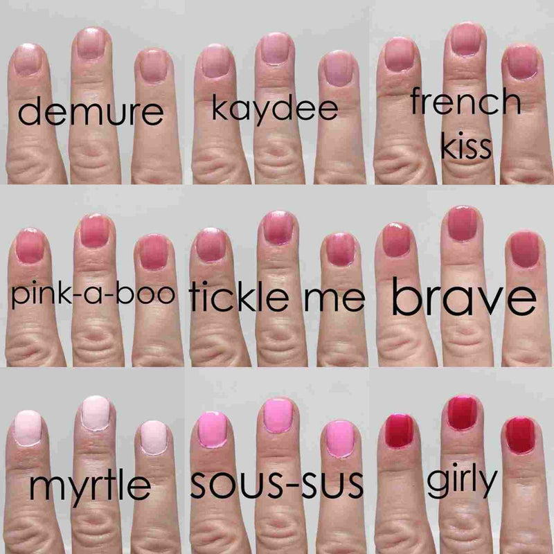 Acquarella Pink A Boo en overige roze tinten op nagels | INDISHA