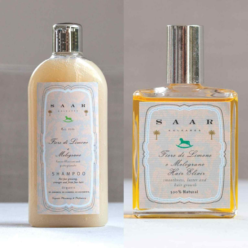 Eerste hulp bij pluizig haar set - Saar shampoo & elixir