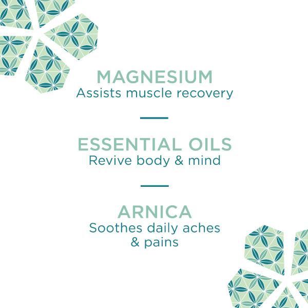 WestLab Recover badzout - verlicht je spieren! Epsomzout met extract van arnica & witte berk. En essentiele olie van eucalyptus, munt en ceder.