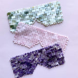 Amethist, Rosequartz and Jade Eyemask  - INDISHA