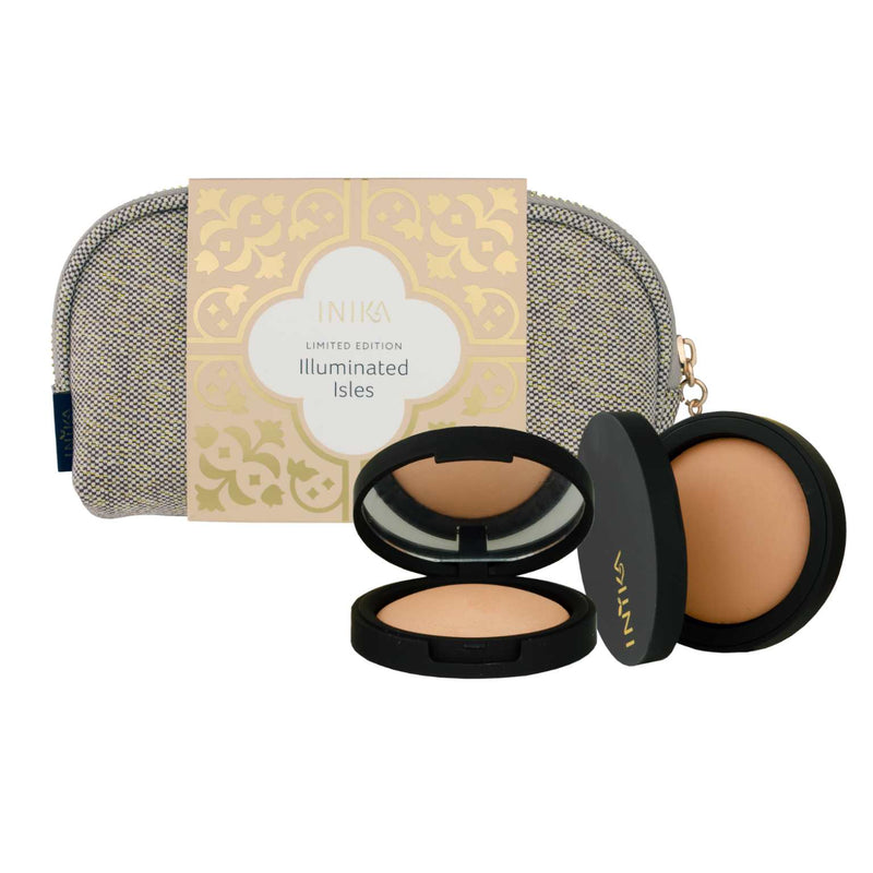 INIKA Illuminated Isles Limited Edition set. Bronzer en Illuminisor