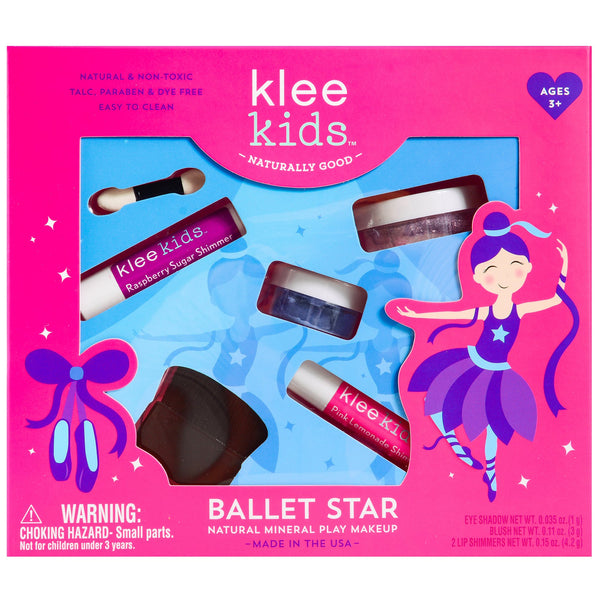 Ballet Star 100% natuurlijke kinder speel make up set in mooie geschenkbox