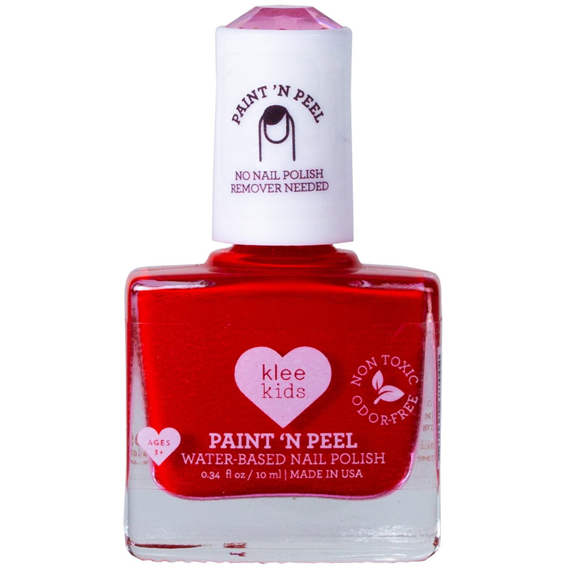 Klee-veilige-nagellak- waterbasis-peel off -  01 Nashville - rood