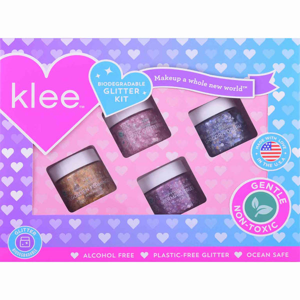 100% Natuurlijke Glitter Gel Speel Make Up Set - Mermaid Paradise