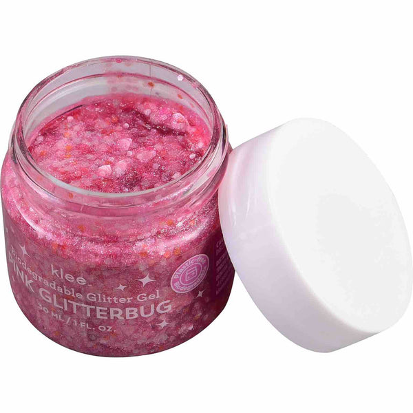 Klee Naturals 100% natuurlijke afbreekbare glitter gel roze | INDISHA