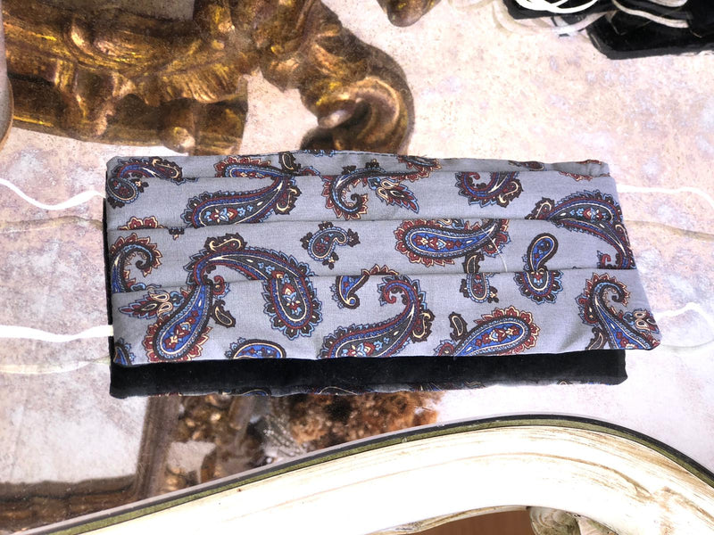 Hippe Mondkapjes OV handgemaakt - batik blauw - 02