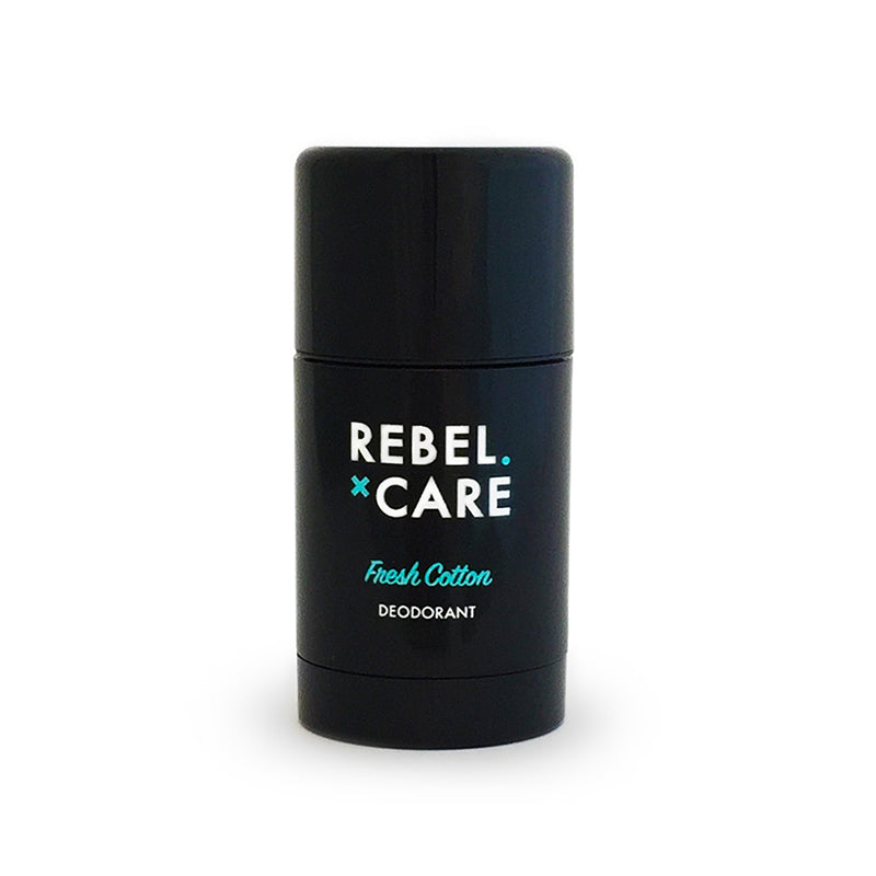 Loveli Rebel Care mannen deo zonder aluminium. Met natriumbicarbonaat. Fresh Cotton.  75 ml XL