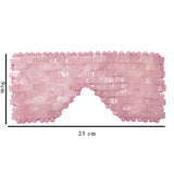 Rosequartz oogmasker- afmeting - INDISHA
