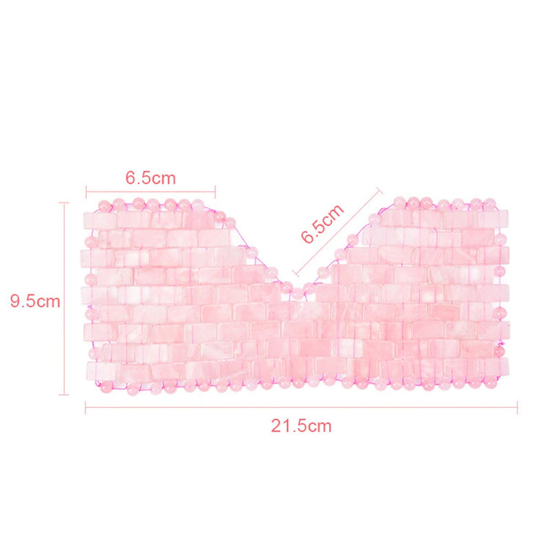 Rosequartz oogmasker afmetingen