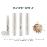 ABLOOM  Starter Kit Basis - reiniger, dag- & nachtcreme, miracle olie en masker. Met gebruiksadvies. INDISHA