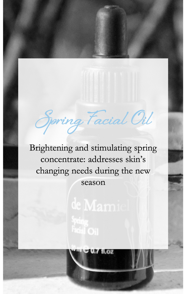 deMamiel Spring Facial Oil - biologisch- hand geblend korte beschrijving