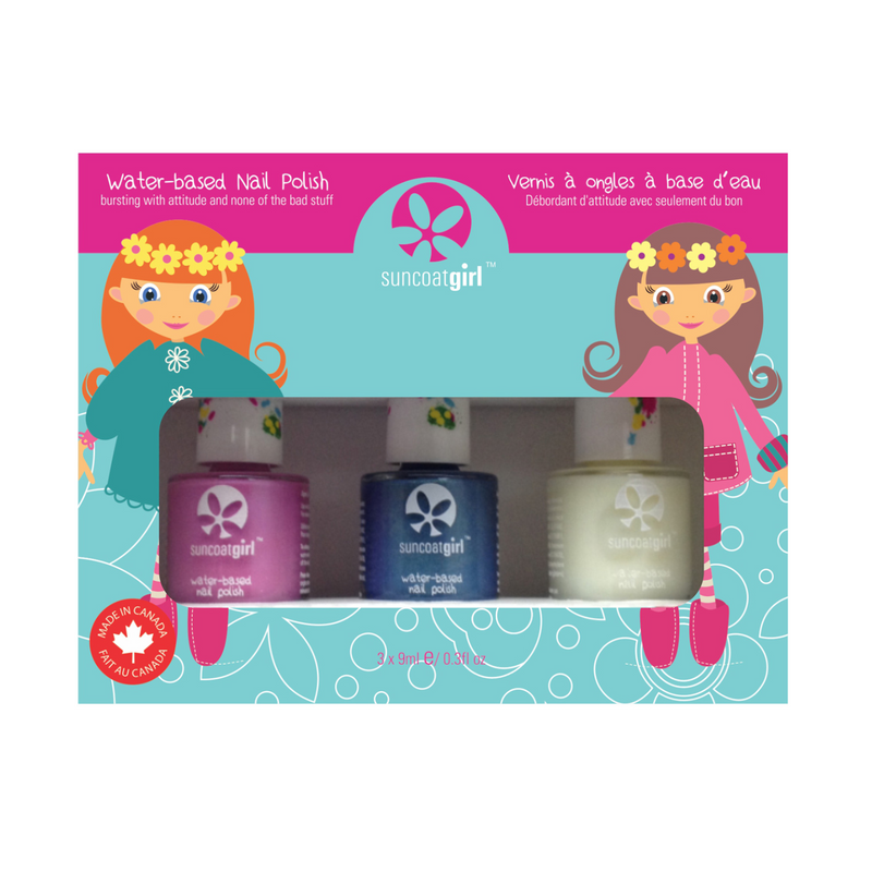 Meerjungfrauen-Prinzessinnen-Trio-Set mit Nagelaufklebern