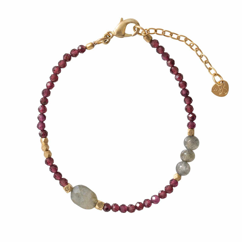 A Beautiful Story - Armband Sweet Collectie - Edelsteen Granaat