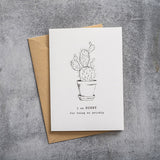 Greeting cards black and white + envelope