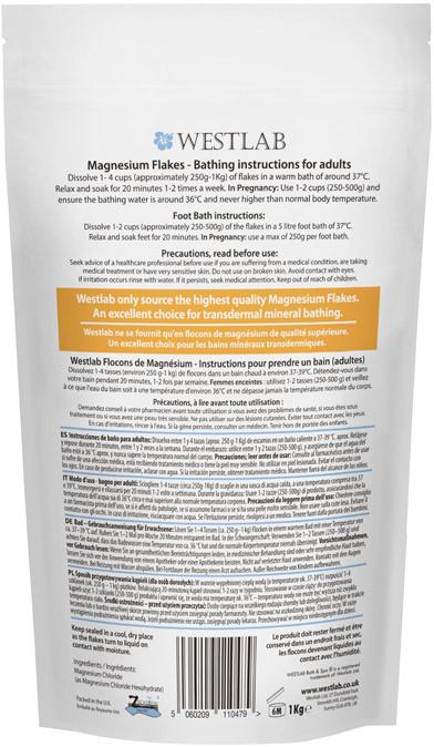  Image alt text Westlab-magnesium-chloride-flakes-Zechstein-vult je magnesiumgehalte in je lichaam aan-achterkant