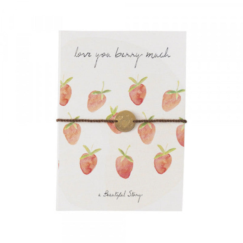 A Beautiful Story | Armband postkaartje I Love you berry much | INDISHA