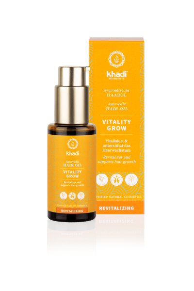 Khadi Vitality Grow Ayurvedische hoofdhuid- en haarolie
