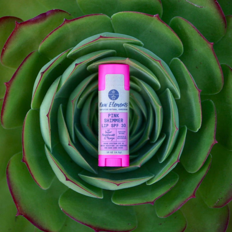 Raw Elements Pink Lip Shimmer SPF 30+