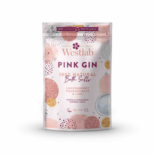Pink Gin badzout - Epsom, Himalaya, jeneverbes, granaatappel. lime
