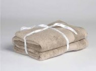 Badhanddoek warm taupe 70x140 - set van 2