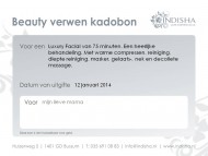 Verwen kadobon luxury facial 75 min